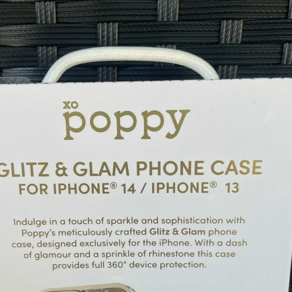 iPhone Case 14/13 ,Gold Glitz & Glam Phone Case for iPhone 14/13